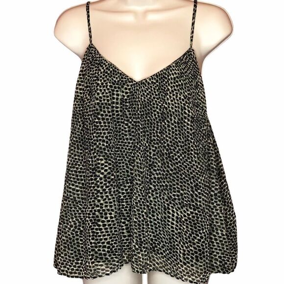 Topshop Tops - TOPSHOP Accordion Pleate Spaghetti Strap Top